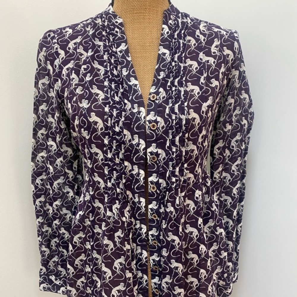 Maeve Anthropologie peplum blouse size 0